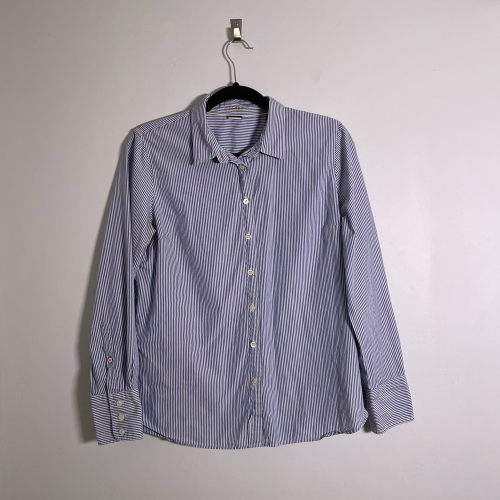 COPY - J. Crew Kathryn Slim Fit Striped Shirt Sz L